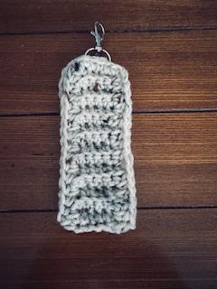 Aran Fleck Handmade Crochet Wrist Keychain