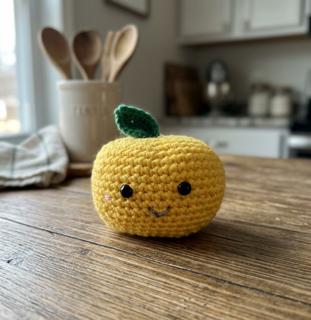 Handmade Crochet Amigurumi Apples – Set of 3