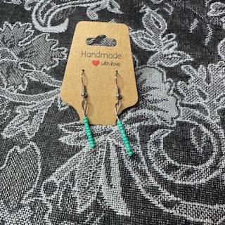 Dangle Earrings - Soft Green