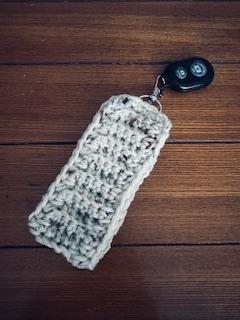 Aran Fleck Handmade Crochet Wrist Keychain