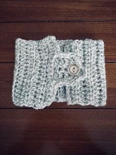 Boho Cup Cozy w/ Adjustable Button Closure - Larger Cup