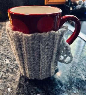 Boho Cup Cozy w/ Adjustable Button Closure - Larger Cup