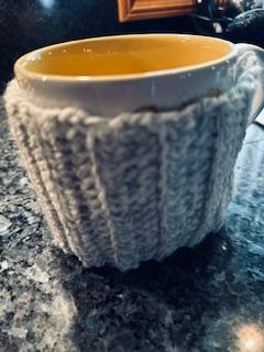 Boho Cup Cozy w/ Adjustable Button Closure - Larger Cup